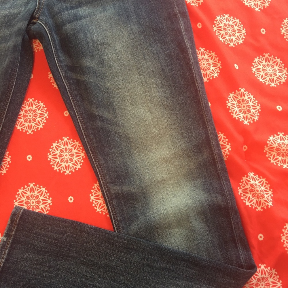 Express midrise super skinny denim jeans sz 0r - Picture 3 of 10